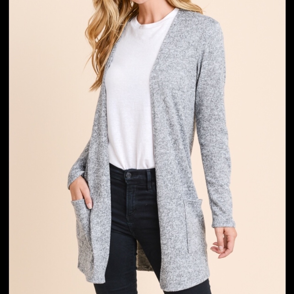 🍂 Open Front Cardigan Sweater - Picture 2 of 8
